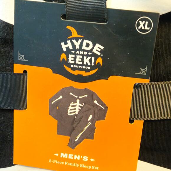 Mens Halloween 2 pc XL Skeleton Costume - Picture 1 of 3